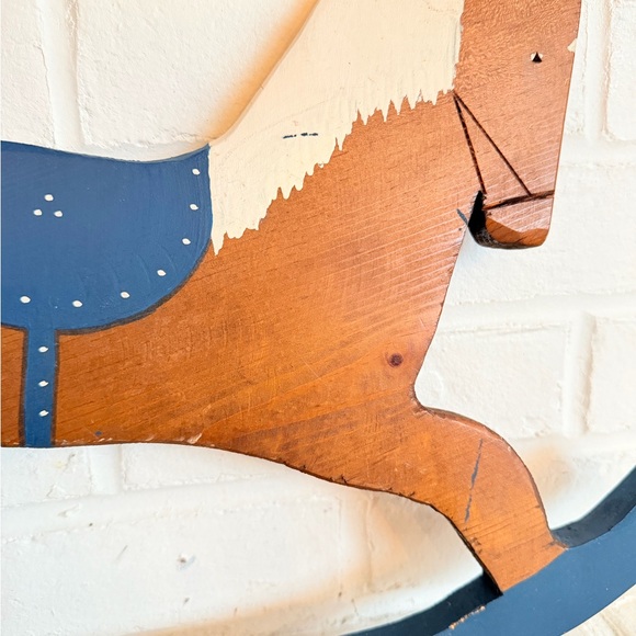 Wooden Rocking Horse Decor - Picture 5 of 7